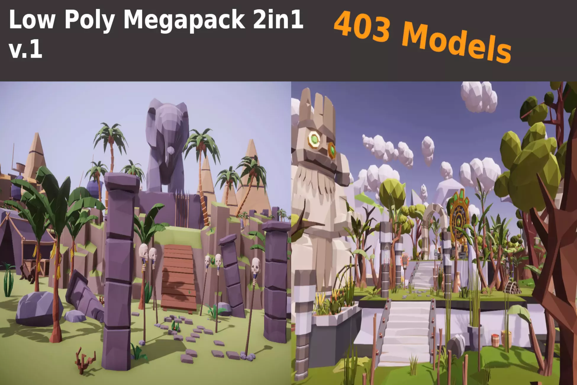 Elixir Low Poly Low Poly Megapack 2in1 v1 FREE (100% OFF)