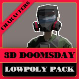 Icon of the asset:3D Doomsday Characters Lowpoly Pack