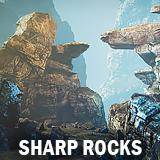 Icon of the asset:Sharp rocks