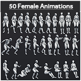 Icon of the asset:50 Female Animations