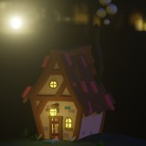 Icon of the asset:Stylized Medieval House - Game-Ready Low Poly 3D Model
