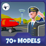 Icon of the asset:Airport Planes and Flight Crew Pack
