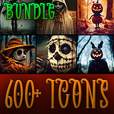 Icon of the asset:Halloween Haunts Bundle - Icon Pack for RPG / Fantasy / Realistic Games