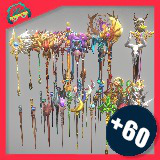Icon of the asset:Cartoon Fantasy Staffs (+60)