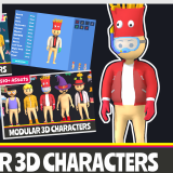 Icon of the asset:Modular 3D Characters Pack Vol.2