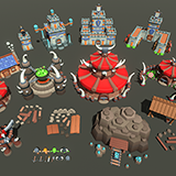 Icon of the asset:RTS Pack Cunstructor | Low Poly Buildings, Characters, Props | Human VS Orc