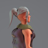 Icon of the asset:STYLIZED FEMALE CHARACTER CUSTOMIZABLE MODULAR CLOTHES