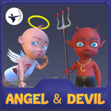 Icon of the asset:Angel and Devil with Animations