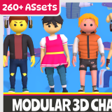 Icon of the asset:Modular 3D City Characters Vol 2