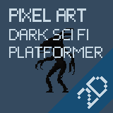 Icon of the asset:Pixel Art Dark Sci Fi Platformer