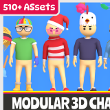 Icon of the asset:Modular 3D Characters Vol.2