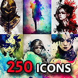 Icon of the asset:Paint Drip Icons - Characters 1 - Fantasy RPG