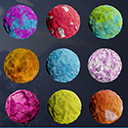 Icon of the asset:11 Toon Plasticine PBR Material Substance Texture