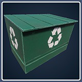 Icon of the asset:Trash Can - Realistic 4K Mesh Bundle Vol.01