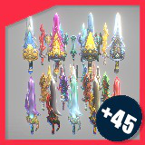 Icon of the asset:Cartoon Fantasy Swords (+45)