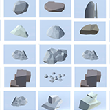 Icon of the asset:Low Poly Nature Project - 100 Rocks Stones and Clifs