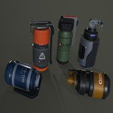 Icon of the asset:3D Sci-fi Grenades Set