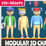 Icon of the asset:Modular 3D Characters Vol.3