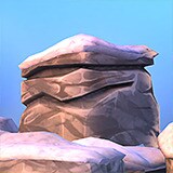 Icon of the asset:Hand Painted Rocks & Boulders Low Poly URP