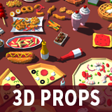 Icon of the asset:More 3D Fast Food Lowpoly Models