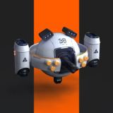 Icon of the asset:OBLIVION Sphere Drone Low-poly 3D model