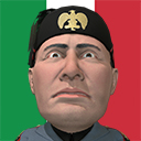 Icon of the asset:Mussolini caricature