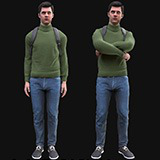 Icon of the asset:Man in Casual Outfit 3 - Rigged