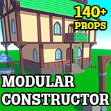 Icon of the asset:Low Poly Town Construction Kit | Modular House And Props