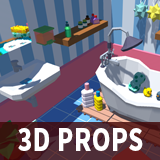 Icon of the asset:More 3D Toilet Lowpoly Models