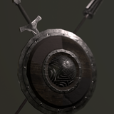 Icon of the asset:Shield,Sword,Spear