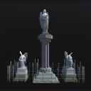 Icon of the asset:Low Poly Cemetery Statue Kit with LODs