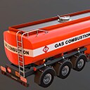 Icon of the asset:Gasoline Trailer Low Poly #5
