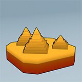Icon of the asset:Cartoon World Landmarks Low Poly: Pyramids of Giza