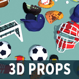 Icon of the asset:More 3D Sport Low poly models