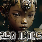 Icon of the asset:Dystopian Android - Sci-Fi FPS Character Icons