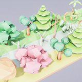 Icon of the asset:Low poly Trees and other nature