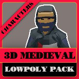 Icon of the asset:3D Characters Medieval Lowpoly Pack