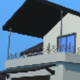 Icon of the asset:pixel low poly contemporary house(Modular)