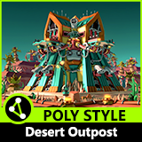 Icon of the asset:POLY STYLE - Sci-Fi Desert Outpost