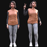 Icon of the asset:Woman in Autumn Outfit 1 - Rigged