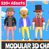 Icon of the asset:Modular 3D Characters Vol.1
