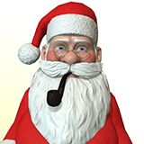 Icon of the asset:Santa Claus Stylized Cartoony Character