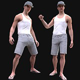 Icon of the asset:Man in Summer Outfit 11 - Rigged