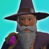 Icon of the asset:Low Poly 3D Wizard - Game Ready Character