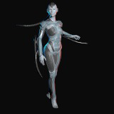 Icon of the asset:3d Character Cybernetic girl
