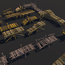 Icon of the asset:Low Poly Bridges Pack 1-3 LODS