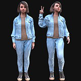 Icon of the asset:Woman in Autumn Outfit 8 - Rigged