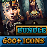 Icon of the asset:Egyptian Icons Bundle - Fantasy RPG Historical