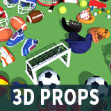Icon of the asset:3D Sport Low poly models