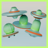 Icon of the asset:Modular UFOs - Low Poly